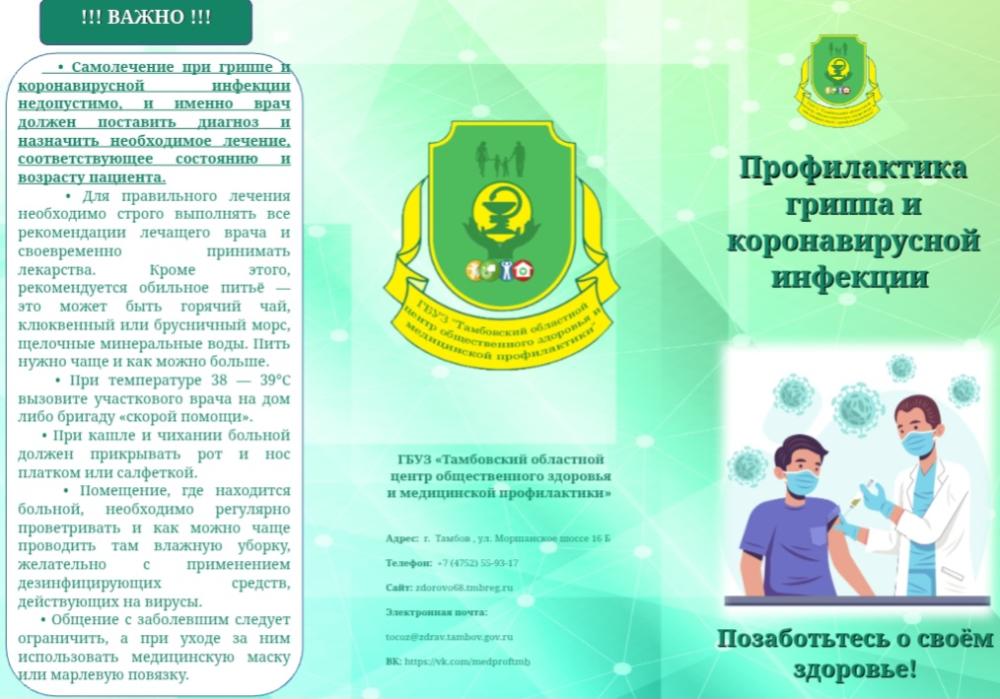 Профилактика гриппа и Covid-19