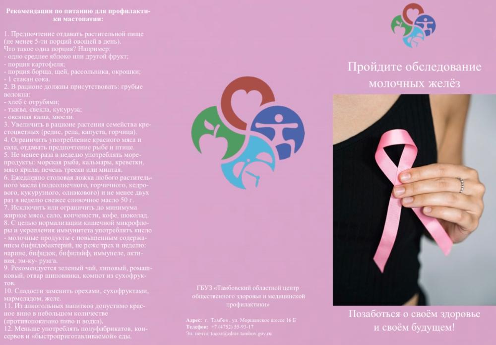 Профилактика рака молочной железы